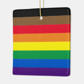 Philly Regenbogen Pride Gay Flag Diversity inklusi Keramikornament (Links)