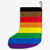 Philly Regenbogen Pride Gay Flag Diversity inklusi Kleiner Weihnachtsstrumpf (Rückseite)