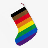 Philly Regenbogen Pride Gay Flag Diversity inklusi Kleiner Weihnachtsstrumpf (Rückseite (Hängend))