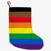 Philly Regenbogen Pride Gay Flag Diversity inklusi Kleiner Weihnachtsstrumpf (Vorderseite)