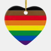Philly Regenbogen Prix Gay Flag Weihnachten Keramik Ornament (Vorne)