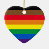 Philly Regenbogen Prix Gay Flag Weihnachten Keramik Ornament (Hinten)