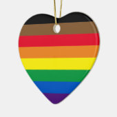Philly Regenbogen Prix Gay Flag Weihnachten Keramik Ornament (Links)