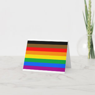 Philly Regenbogen-Stolzflagge Dankeskarte