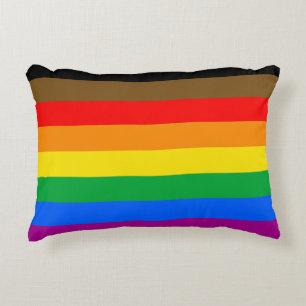 Philly Regenbogen-Stolzflagge Dekokissen