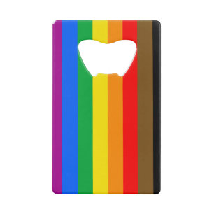 Philly Regenbogen-Stolzflagge Geldbeutel Flaschenöffner