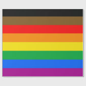 Philly Regenbogen-Stolzflagge Geschenkpapier (Flach)