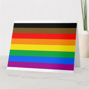 Philly Regenbogen-Stolzflagge Karte