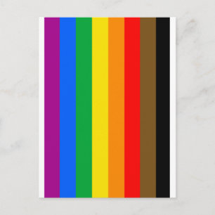 Philly Regenbogen-Stolzflagge Postkarte