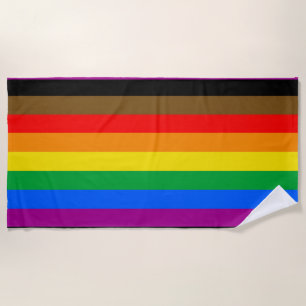 Philly Regenbogen-Stolzflagge Strandtuch