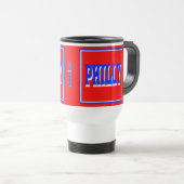 Philly rotes Quadrat-Reise-Tasse Reisebecher (VorderseiteRechts)