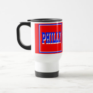Philly rotes Quadrat-Reise-Tasse Reisebecher