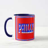 Philly rotes Quadrat-Tasse Tasse (Links)