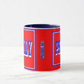 Philly rotes Quadrat-Tasse Tasse (Zentrum)