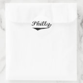 Philly Runder Aufkleber (Tasche)