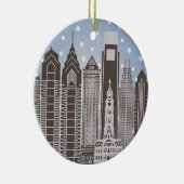 Philly Schneeflocken Keramikornament (Rechts)