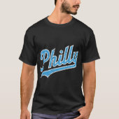 Philly Script - Burgundy T-Shirt (Vorderseite)