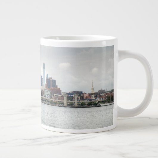 Philly Skyline 2 Jumbo-Tasse (Rechts)