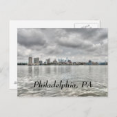 Philly Skyline Postkarte (Vorne/Hinten)