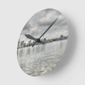 Philly skyline runde wanduhr (Winkel)