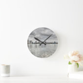 Philly skyline runde wanduhr (Zuhause)