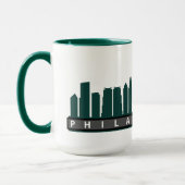 Philly Skyline-Tasse 2019 im Grün Tasse (Links)
