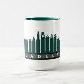 Philly Skyline-Tasse 2019 im Grün Tasse (Zentrum)
