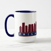 Philly Skyline-Tasse 2019 im Kastanienbraun Tasse (Links)