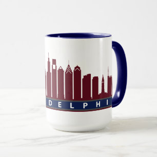 Philly Skyline-Tasse 2019 im Kastanienbraun Tasse