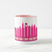 Philly Skyline-Tasse 2019 im Rosa Tasse (Zentrum)