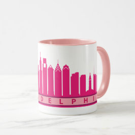 Philly Skyline-Tasse 2019 im Rosa Tasse
