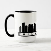 Philly Skyline-Tasse 2019 im Schwarzen Tasse (Links)