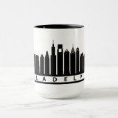 Philly Skyline-Tasse 2019 im Schwarzen Tasse (Zentrum)