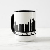 Philly Skyline-Tasse 2019 im Schwarzen Tasse (Vorderseite Links)