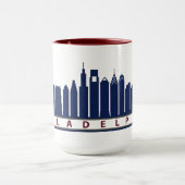 Philly Skyline-Tasse 2019 in der Marine Tasse (Zentrum)