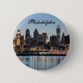 Philly Sonnenuntergang Button (Vorderseite)
