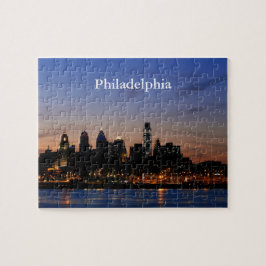 Philly Sonnenuntergang-Skyline-Puzzlespiel Puzzle