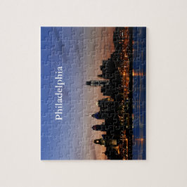 Philly Sonnenuntergang-Skyline-Puzzlespiel Puzzle