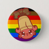 Philly Stolzknopf mit Süsse-Krabbe u. Freiheit Button (Vorderseite)