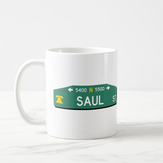 Philly Street Sign Coffee Mug: For YOUR Address! Kaffeetasse (Links)