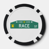 Philly Street Sign Poker Chip: For YOUR Address! Pokerchips (Rückseite)