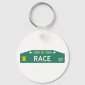 Philly Street Sign Poker Chip: For YOUR Address!  Schlüsselanhänger (Rückseite)