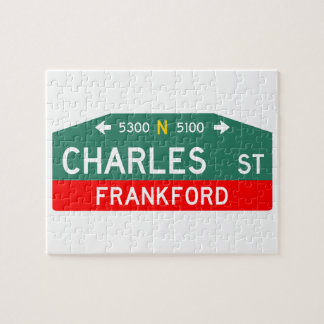 Philly Street Sign Puzzle: Made For YOUR Address!  Puzzle
