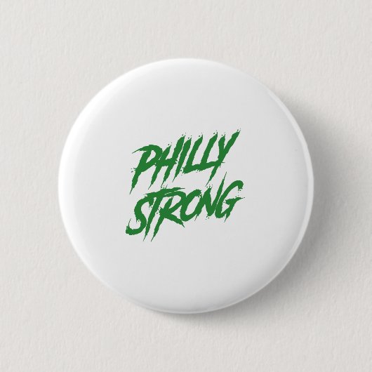 Philly Strong Graffiti Style Button (Vorderseite)