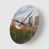 Philly Summer Runde Wanduhr (Winkel)