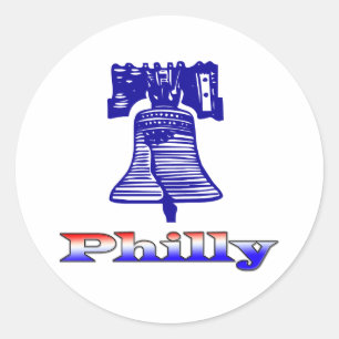 Philly und Liberty Bell Runder Aufkleber