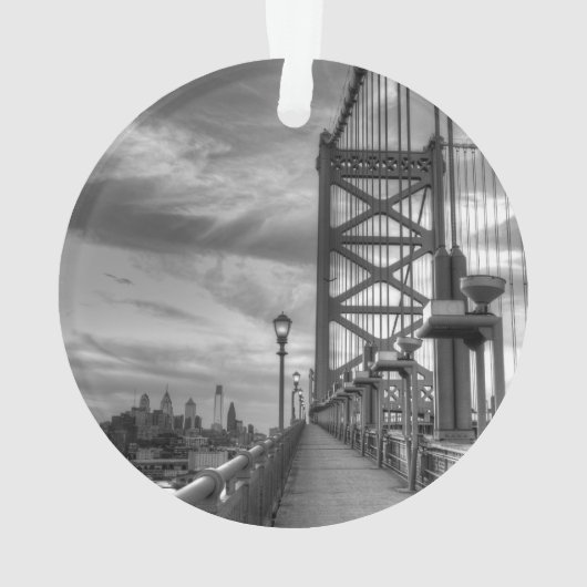 Philly von der Brücke Ornament (Rückseite)
