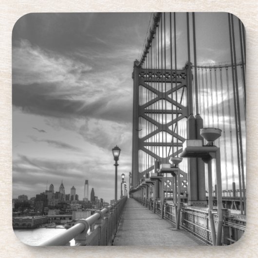 Philly von der Brücke Untersetzer (Vorderseite)