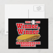 Philly Winner Cheesesteak Dinner Postkarte (Vorne/Hinten)