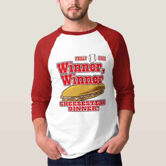 Philly Winner Cheesesteak Dinner T-Shirt (Vorderseite)